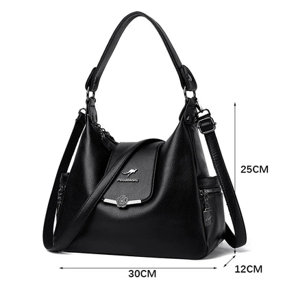 Luxury Designer Handbags For Women Large Capacity Soft Leather Shoulder Crossbody Bags High Quality Fashion