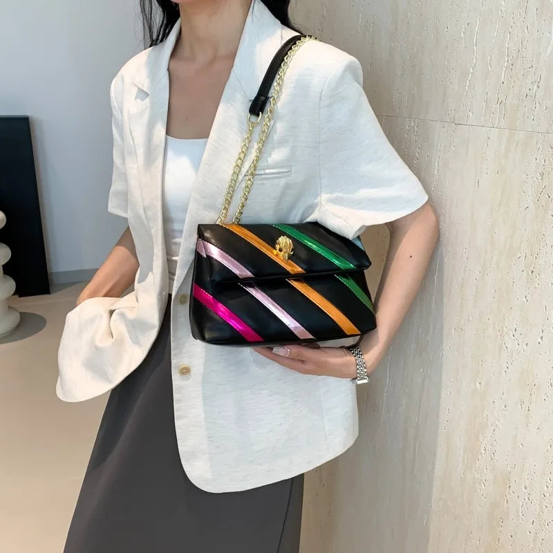 Genuine Leather Luxury Shiny Designer Messenger Bags