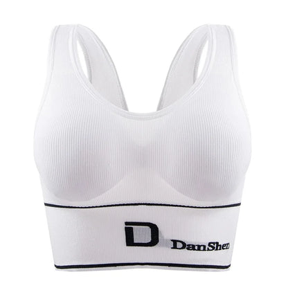 Active Lifestyle: Sporty Ribbed Grey Sports Bra
