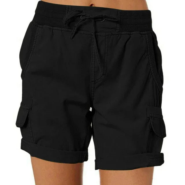 Effortless Summer Days: Casual Linen Cargo Shorts Outfit