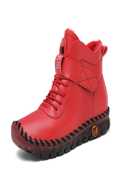 Waterproof White Winter Boots for Women - 2025 Warm Short Snow Boots