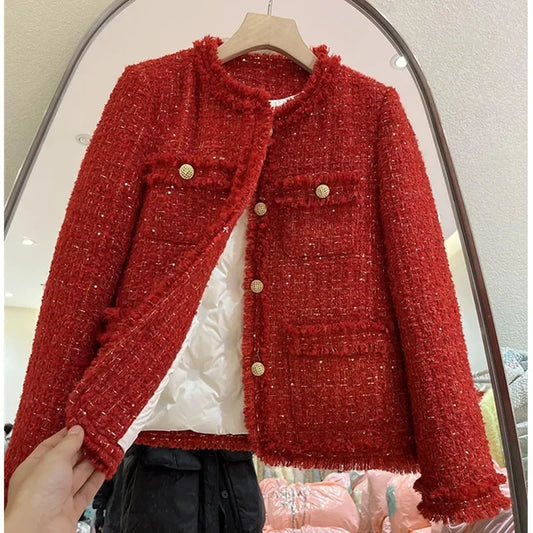 Demi Season Crop Tweed Jackets