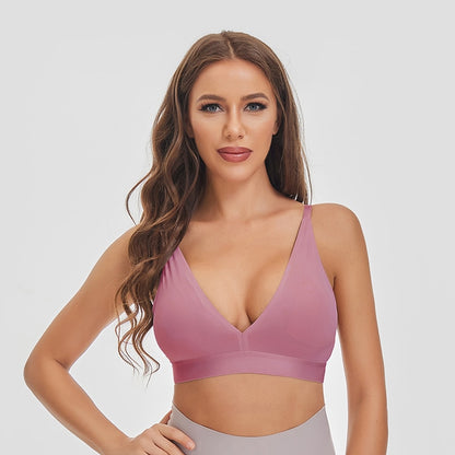 Sexy Deep V Wireless Padded Comfortable Bras