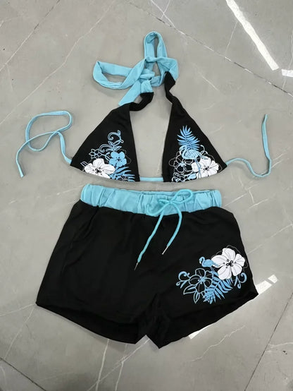 African Backless Style Sexy One Piece Women Bikini Bathing Suits