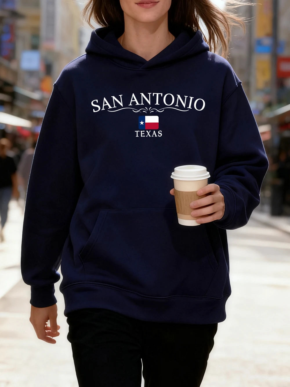 1845 Texas Austin Fleece Warm Hoodies