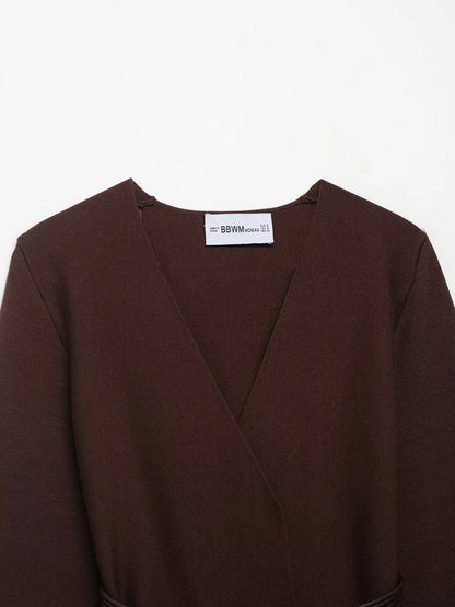 2025 Belted Knit Cardigan for Women – Trendy Streetwear Style