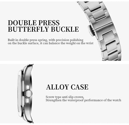Mens 3bar Water Resistance Luxury Leather Band Watches