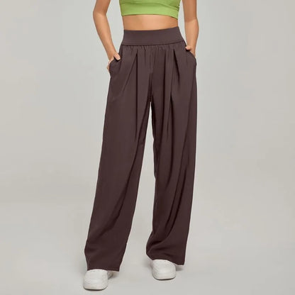 California Summer Street Style Wide Leg High Waist Pants