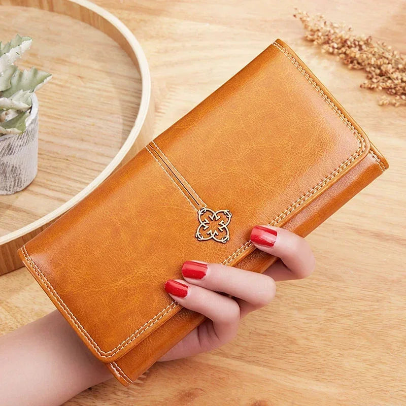 Womens Large Long Card Holder Wallets