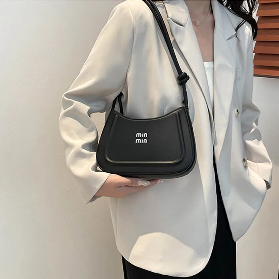 2025 Womens Trendy Frosted Handbag Stylish Single Shoulder Crossbody Bag With Hairball Charm