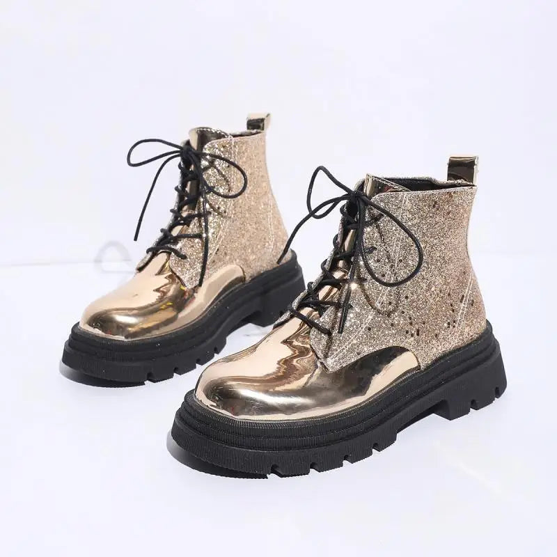 Luxury Silver Design Mid Heel Winter Women Boots