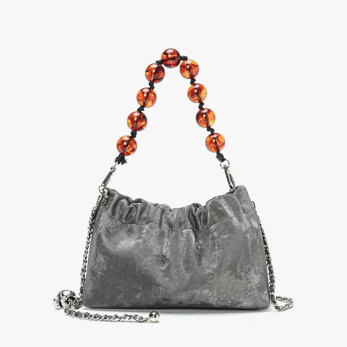 Heritage Collection: Vintage Multi-Pocket Leather Shoulder Bag