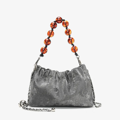 Heritage Collection: Vintage Multi-Pocket Leather Shoulder Bag