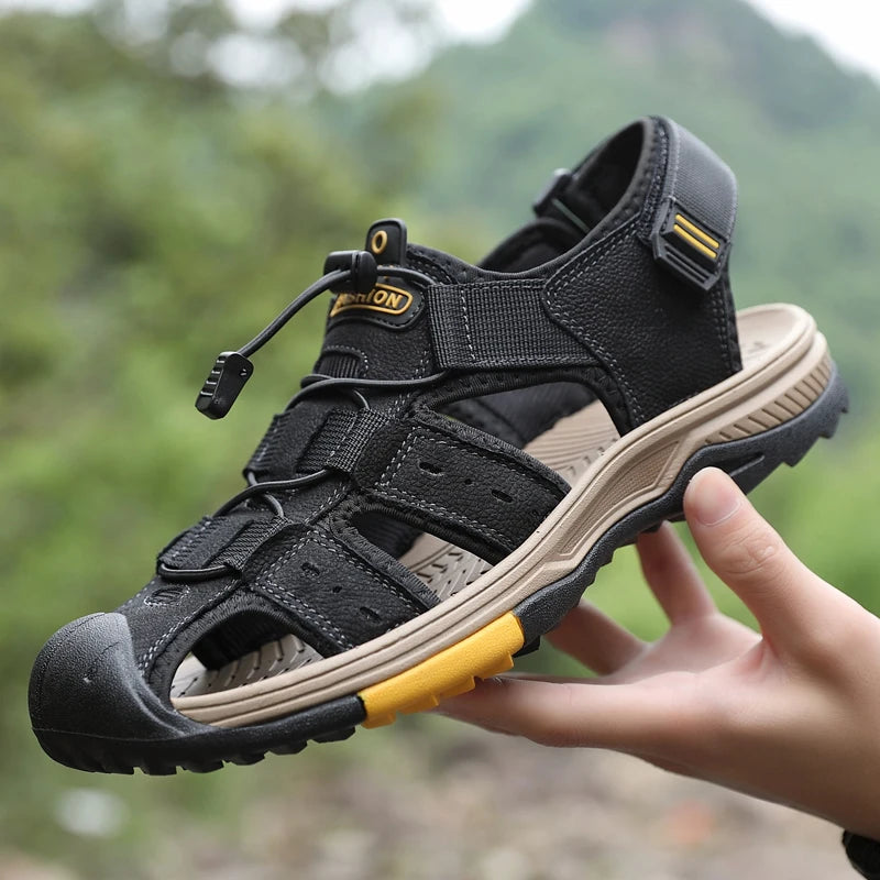 Womens Genuine Leather Upper Cool Summer Sandals