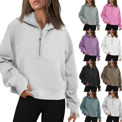 High Quality Zipper Closure Hooded Warm Winter Hoodies