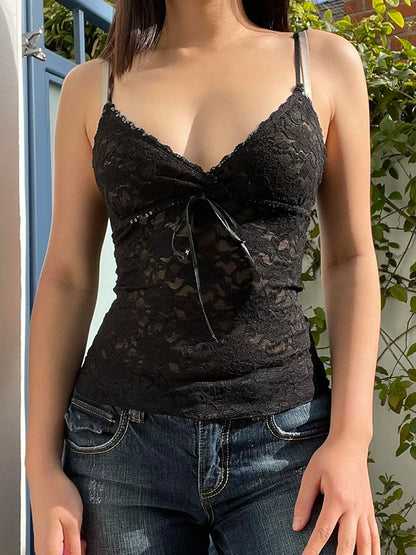 Vintage Glamour: Floral Print Spaghetti Crop Top