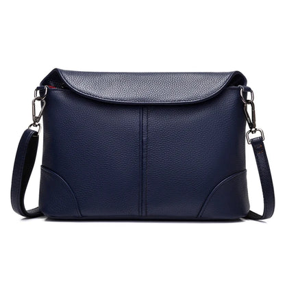 Genuine Leather Flap Cover Luxury Handbags For Women