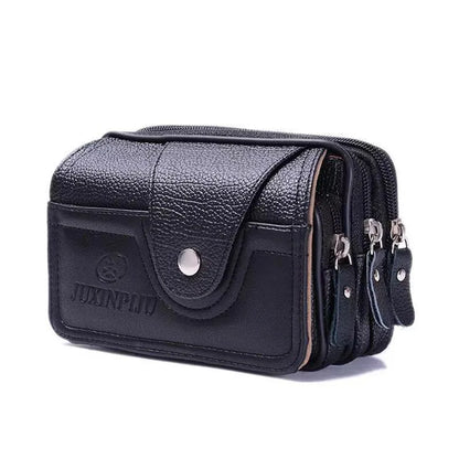 Signature Luxe: Genuine Leather Classic Flap Handbag