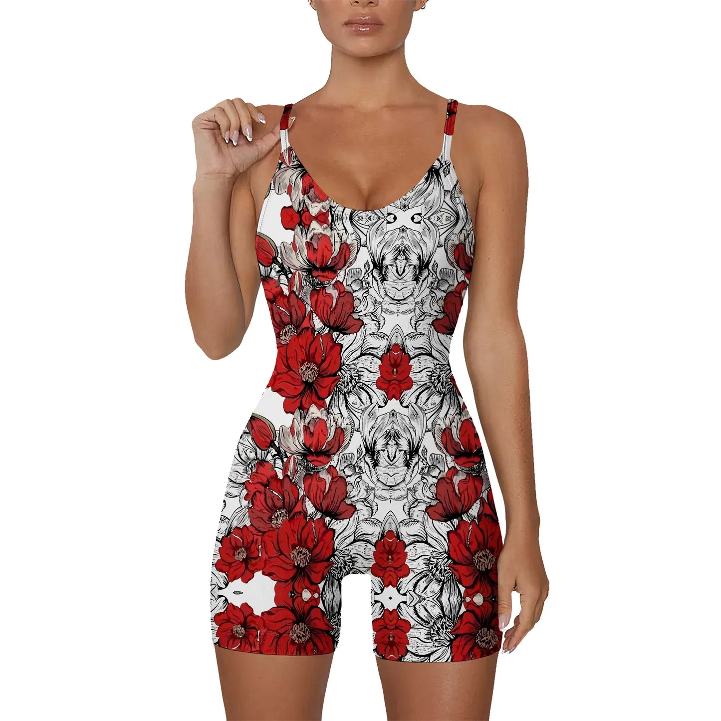 Floral Bodycon Women Romper Jumpsuits