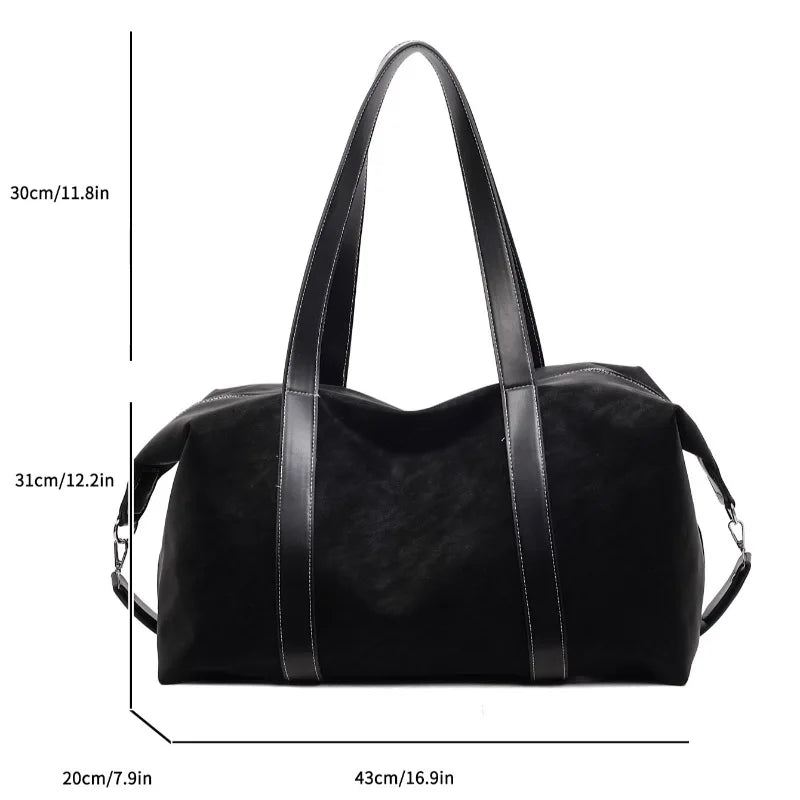Classic Suede Weekend Duffle Bag