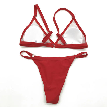 High Waist Brazilian Push Up Female Bikini Set