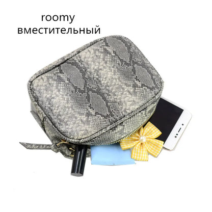 Women Pu Snake Skin Small Crossbody Bags