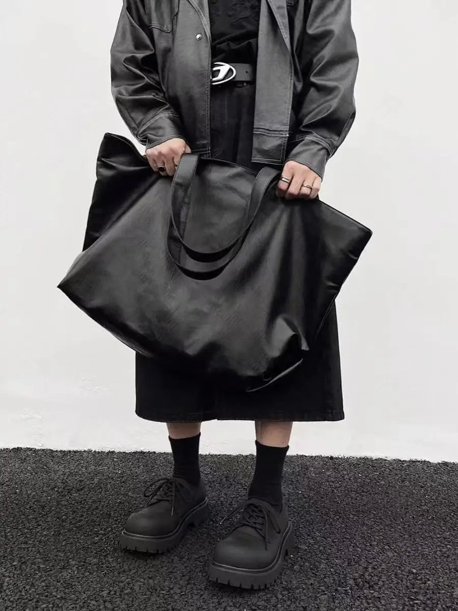 Large Capacity Leather Lightweight Shopper Tote Bags