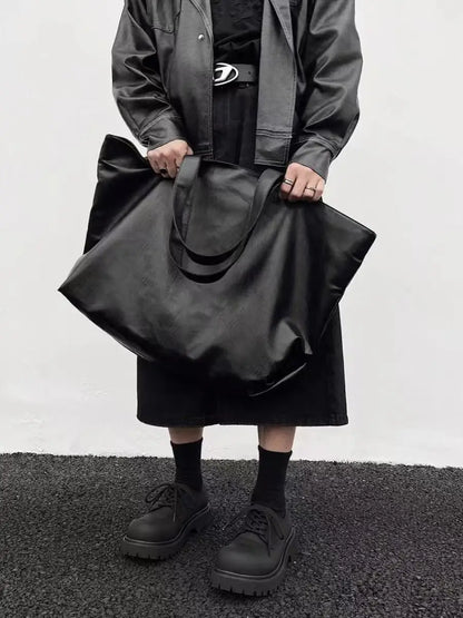 Large Capacity Leather Lightweight Shopper Tote Bags