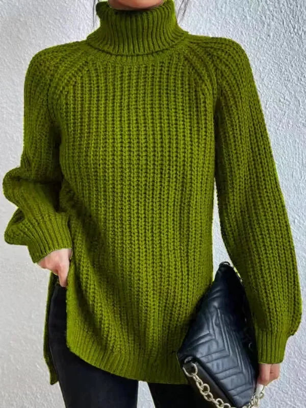 Turtleneck Femme Jumper Oversized Sweaters