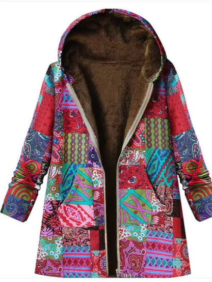 New Winter Fashion Floral Parkas