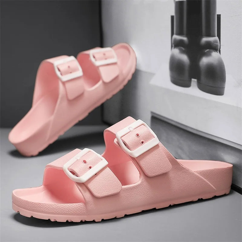 Minimalist White Beach Sandals for Your Next Summer Resort Vacation
