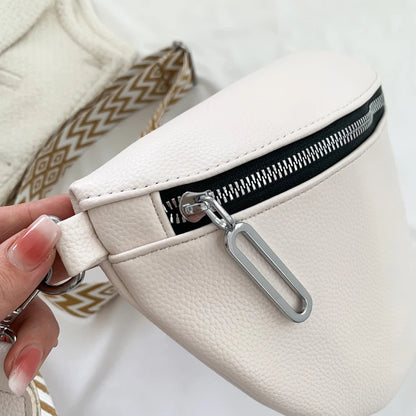 Women Zip Up Soft Messenger Bags