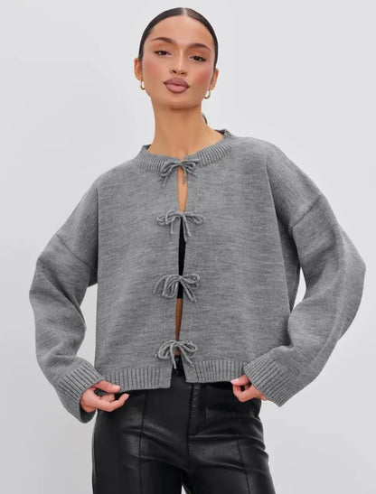 Women Autumn Open Stitch Cardigans