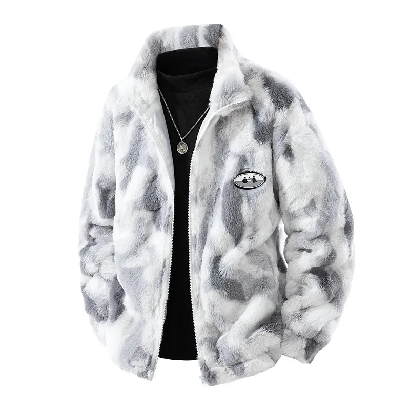 Plus Size Furry Warm Jacket for Effortless Cozy Chic Winter Street Style