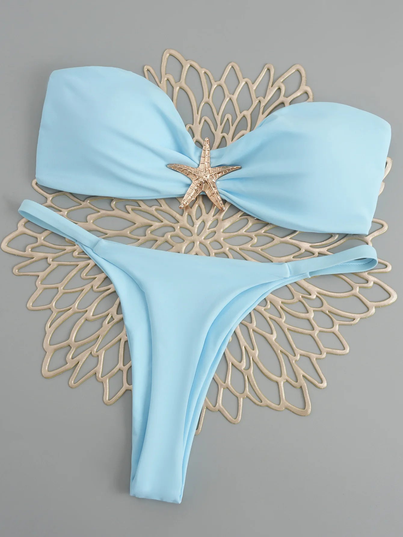 Polka Glow Push Up Bikini