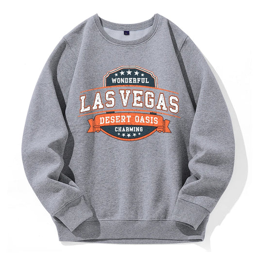 Las Vegas Desert Oasis Hoodie Oversized Fleece Sweatshirt For Men