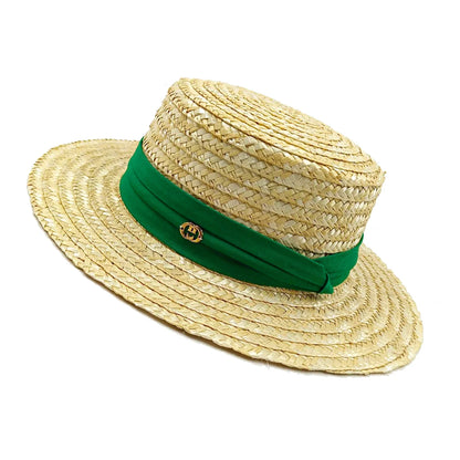 Hepburn Vintage Design Elegant Straw Sun Cap Hat