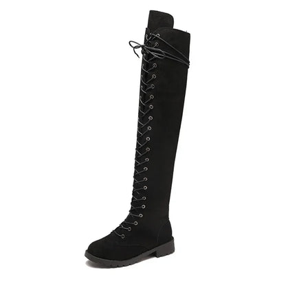 2025 Fashion Over The Knee Boots For Women Sexy Snake Pattern Leather Boots With Square Head Pleated High Heels