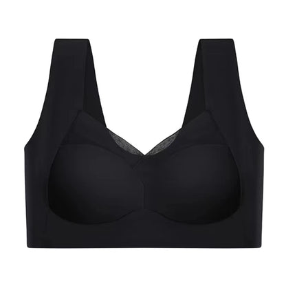 Plus Size Bra For Women Seamless Push Up Backless Bralette Wide Band Breathable Gathered Beauty Back Bras