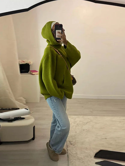 2025 Mens Fleece Sweater Long Sleeve Warm Loose Fit Pullover Multi Color Printed Korean Fashion