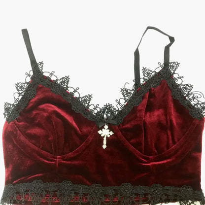 Black Printed Backless Crop Top For Women Sexy Short Top Vintage Camis Skinny Cropped Top For Party Streetwear