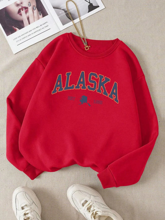 Womens Zipper Neck New Design Outer Banks Alaska Sweatshirts