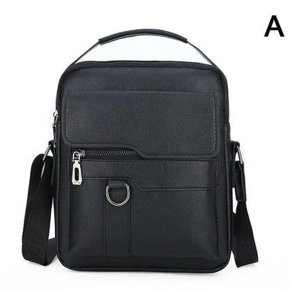 Mens Luxury Leather Shoulder Bag Classic Vintage Messenger Business Crossbody Bag