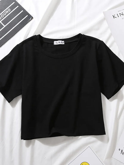 Casual Sport Sleeveless T Shirt For Women 2025 Summer Loose Fit Cropped Fitness Top Polyester Crew Neck With Decoration