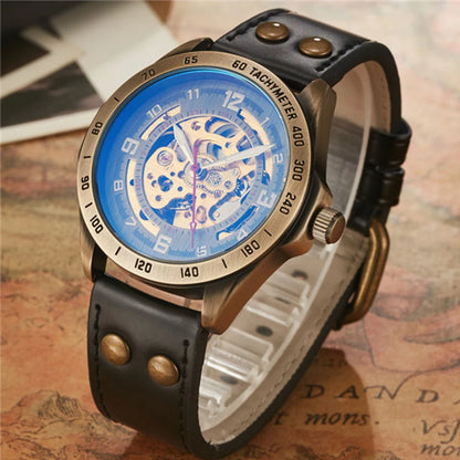 Vintage Steampunk Aesthetic - Luxury Mechanical Skeleton Watch