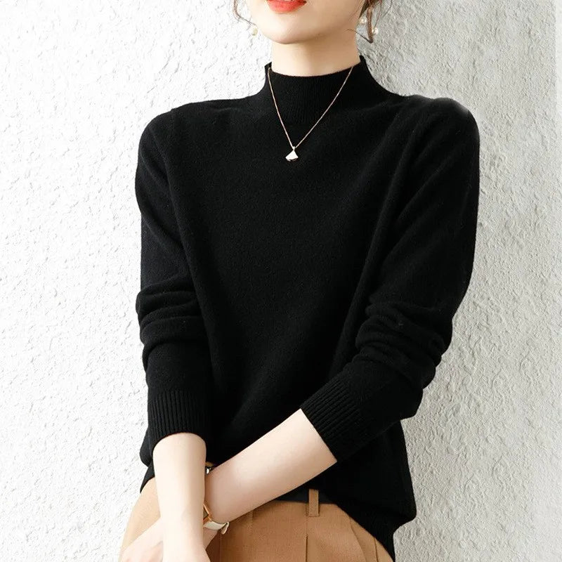 Womens Slim Winter Sweaters Soft Femme Fashion