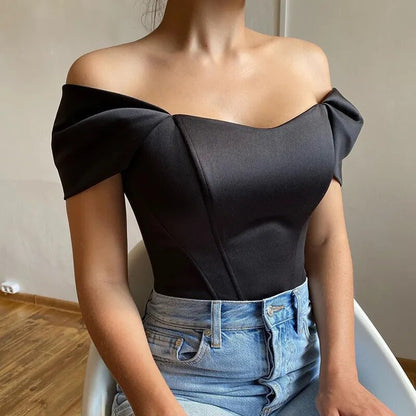 Elegant Satin Corset Top: Bodycon Summer Fashion for Stylish Women