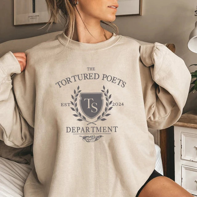 The Tortured Poets Department Printed Casual Sweatshirts