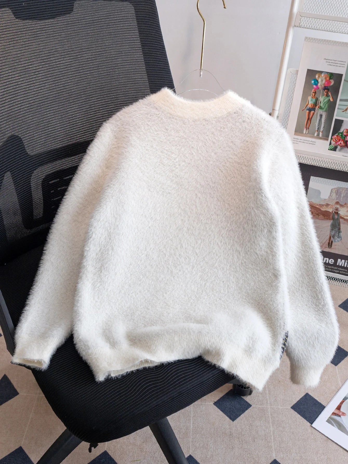 Abstract Art Cat Pattern Knit Pullover 3d Printed Winter Sweater For Unisex Casual Style