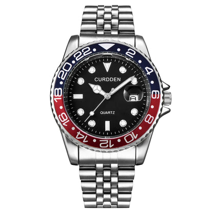 Quiet Luxury Aesthetic - Classic Two-Tone Royal Blue Watch